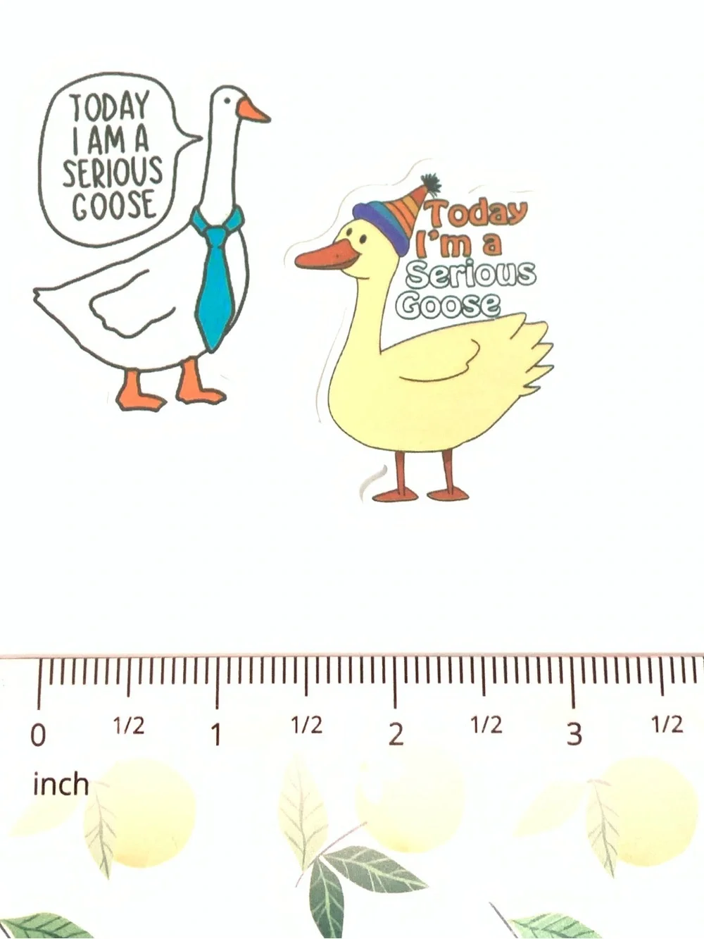 Serious Goose Decorative Stickers